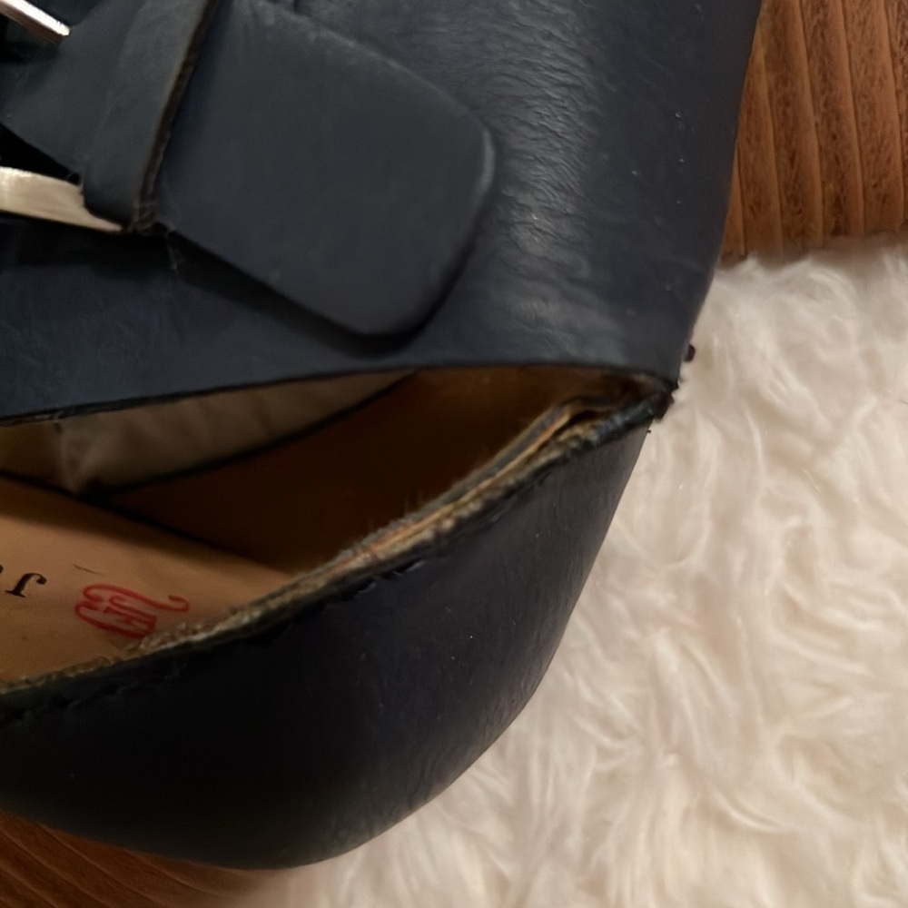 JustFab- Blue ankle strap candles - size 8 - Picture 8 of 10